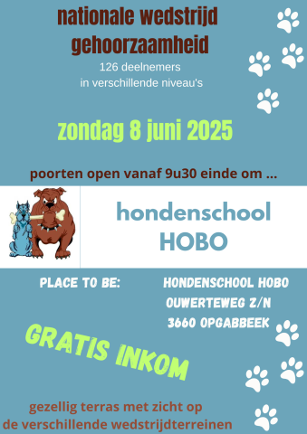 8 juni 2025 wedstrijd gehoorzaamheid